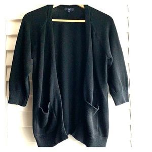 3/4 length cardigan sweater. perfect top layer.